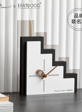 Noridongsan电视柜座钟客厅台钟装饰品桌面摆件ins创意礼物饰品