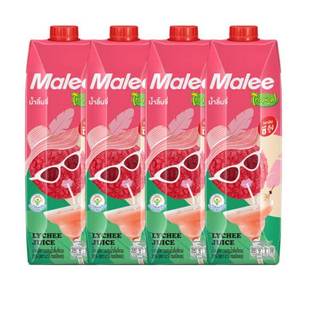 泰国玛丽Malee白葡萄荔枝复合果汁饮料1Lx4瓶量贩装 奶茶原料