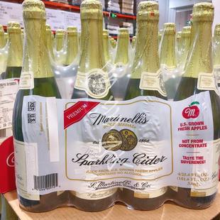 Costco马蒂天尼Martinelli’s苹果汁汽泡水美国750ml开市客代购