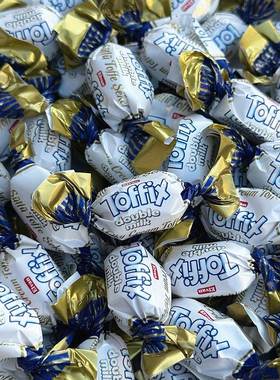 土耳其进口elvan俄宝多双重牛奶味太妃糖Toffix喜糖儿童糖果零食