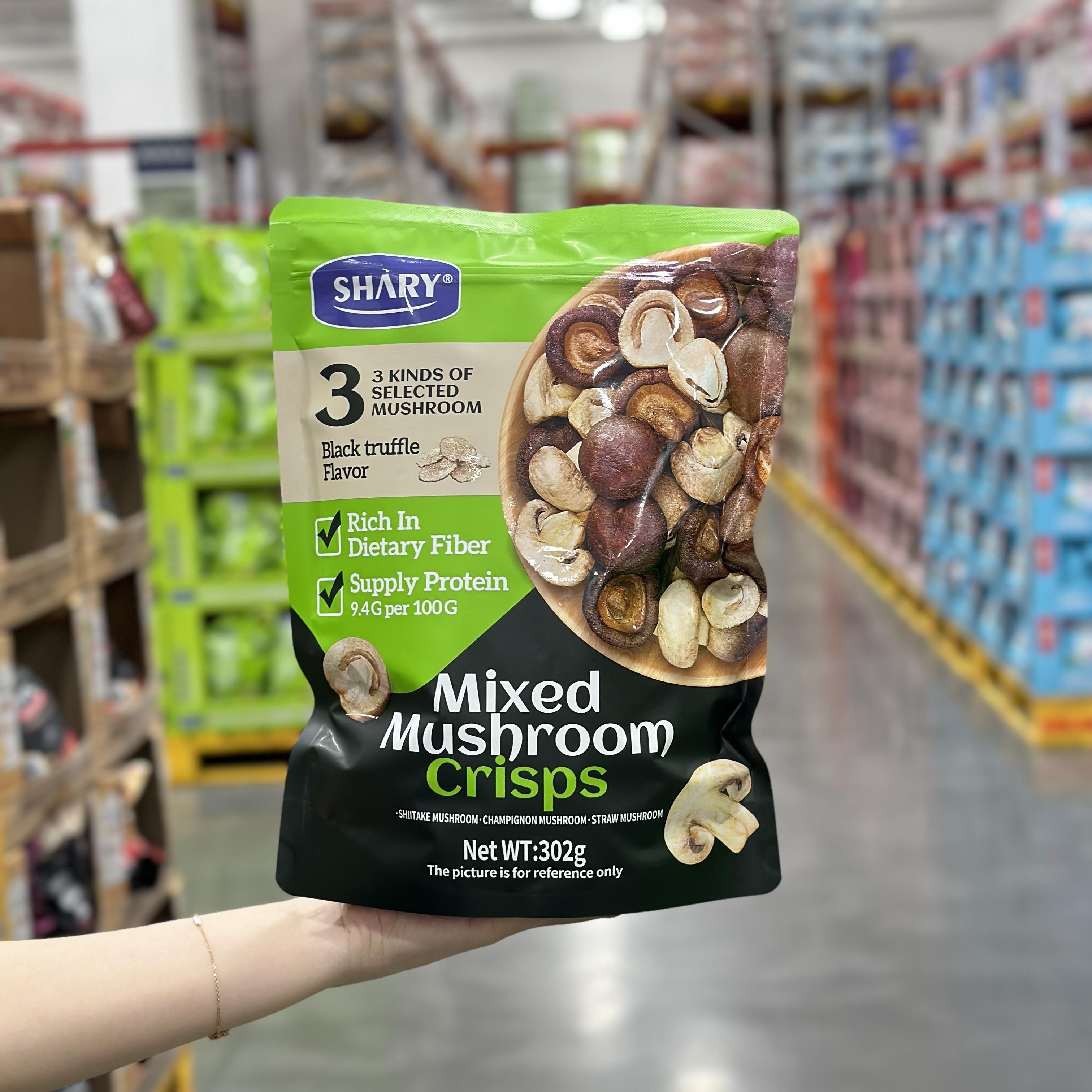 SHARY组合菌菇脆302g黑松露味什锦香菇脆片休闲 小零食混合蘑菇干