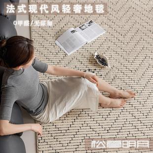 中古现代风2024新款 真防水客厅地毯法式 可擦免洗轻奢沙发毯卧室