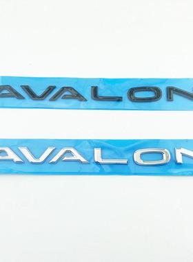 一汽亚洲龙车标AVALON英文字母标志原车替换后备箱贴标哑黑色