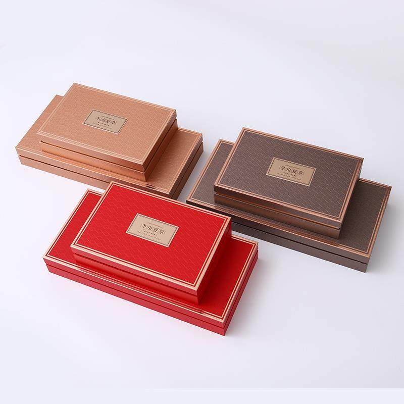 虫草包装盒子礼品盒高档木质长方形10-50根冬虫夏草礼盒空盒定制