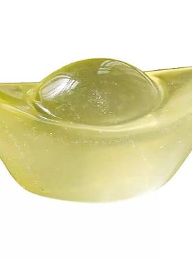 天然黄水晶金元宝摆件小元宝聚宝盆配件客厅装饰品开业乔迁礼品