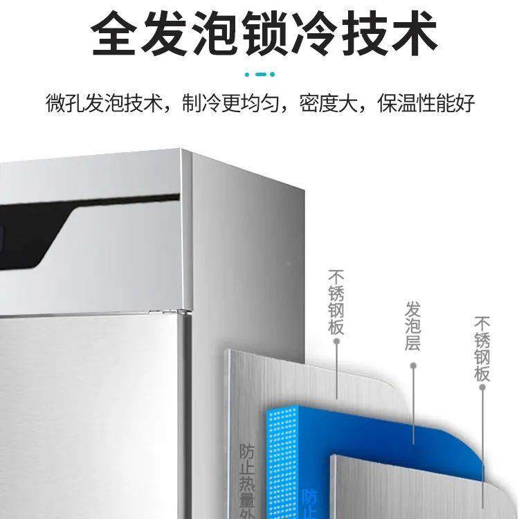 2020奥冷华冻四门冰商用箱藏冷立式双温冰柜烘焙酒店熟食柜直冷冰