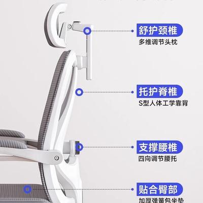 公椅可躺两用电脑椅体工常规学椅久坐椅座椅人办公室转椅子电办竞