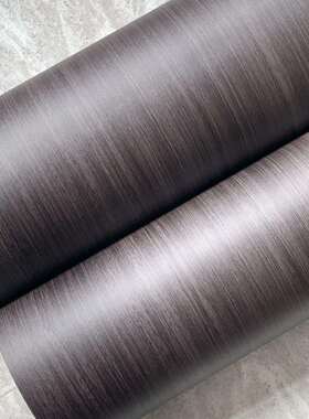 加墙厚直纹深灰色音木纹自粘纸壁纸展柜v展厅装饰贴纸p91024c波软