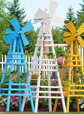 外园月艺花架室户外庭院防腐木子白色风ENX车架季爬藤架实木造型