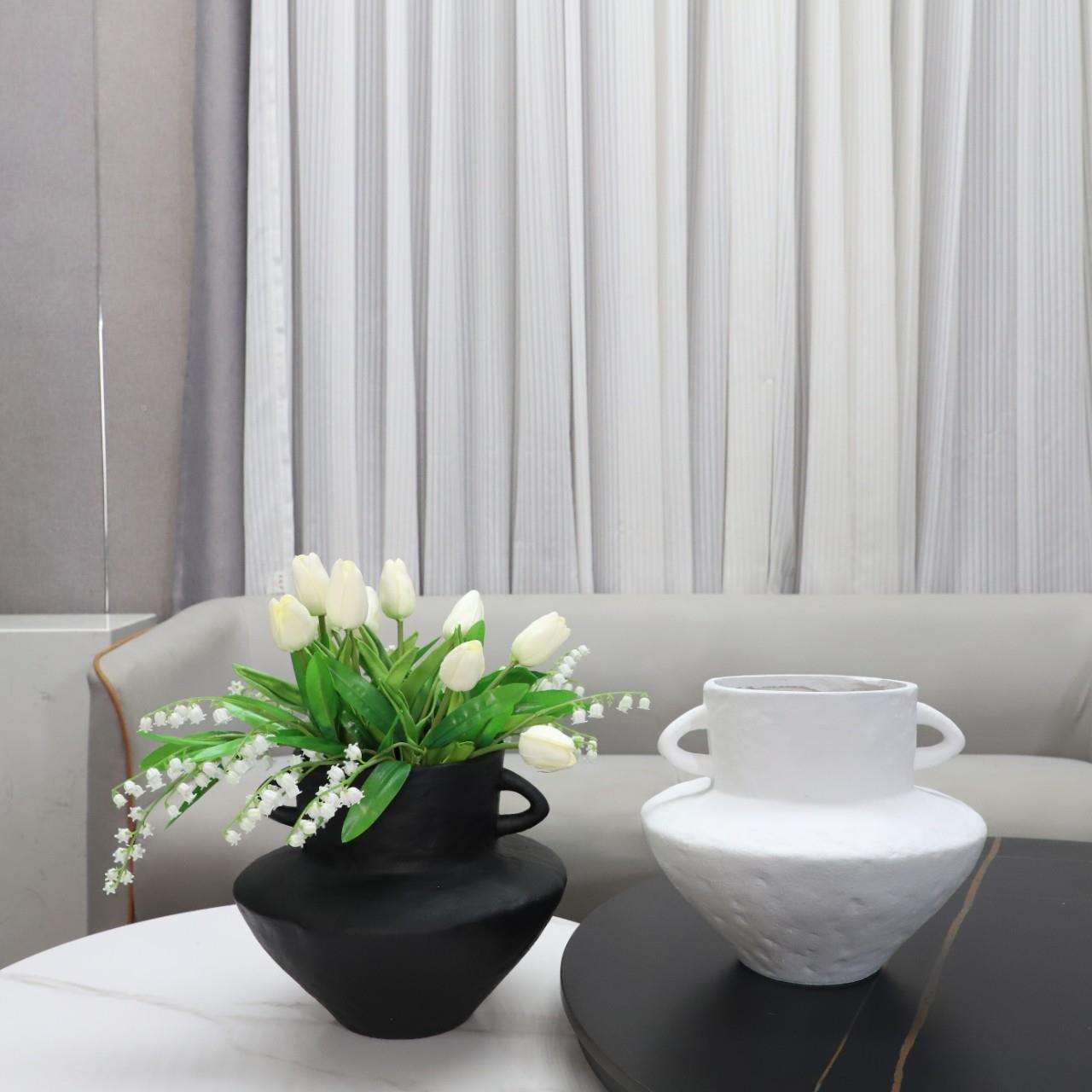 板现代简约0981树脂双饰耳花器件客厅摆餐厅玄关桌面电视柜样房家