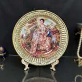 家居挂赏画饰盘点心盘美式 西挂洋人物盘饰品F78ST5TT欧式 壁壁饰装