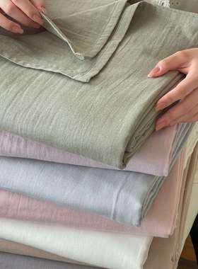 会呼床吸床的面料~150085日系酥软睡纱布纯棉全棉双层纱床笠单件