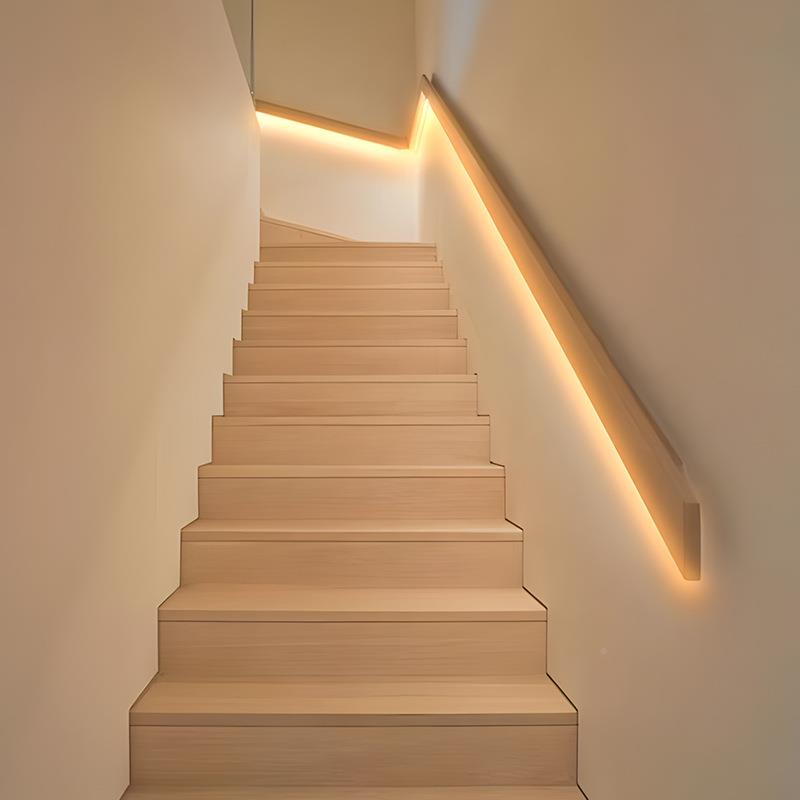 楼梯感应灯带自建扶手免接布线插gs-lt02自粘房免线led灯条2电024