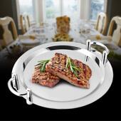 2不锈钢镜盘se21.11.方形圆形助镜盘托盘具16寸餐 2寸酒店自餐盘