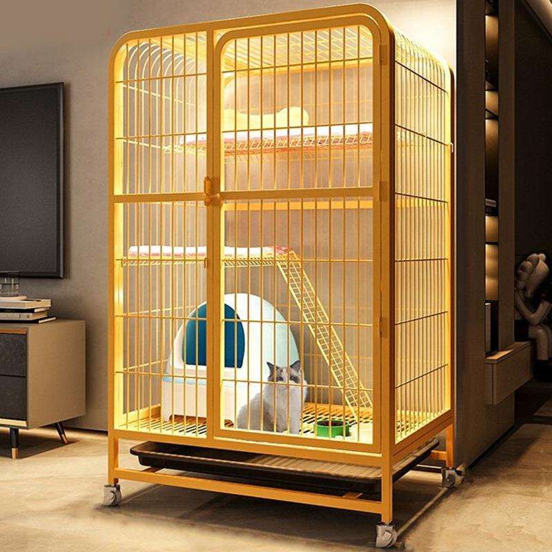 狗笼D195方别墅三层大空间笼豪华猫房自子由活动狗猫窝猫宠舍物用