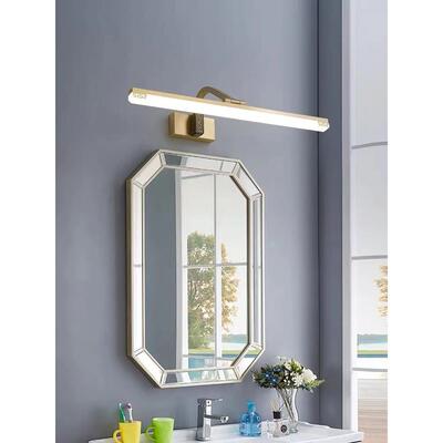 全铜镜前灯灯中式卫生间L壁ED镜87649柜专用灯复古浴室防水新化妆