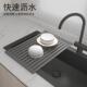 沥水不锈钢池厨房水槽碗TThzzuqr碗架置物架洗碗架碟收纳篮可折叠