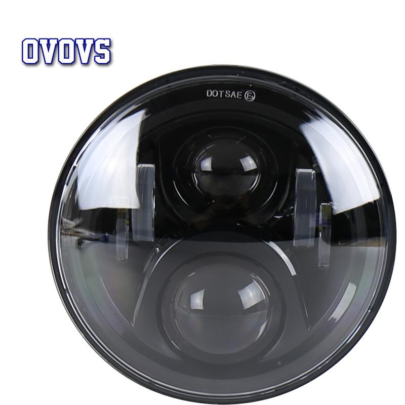 人大汽灯跨境7寸圆车越野车改装远近OL-1640R光前大灯厂家牧现马