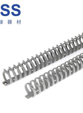 KSS凯士士进口拨开式线槽FD20 FD30灰色龙骨线槽圆形塑料尼龙线槽