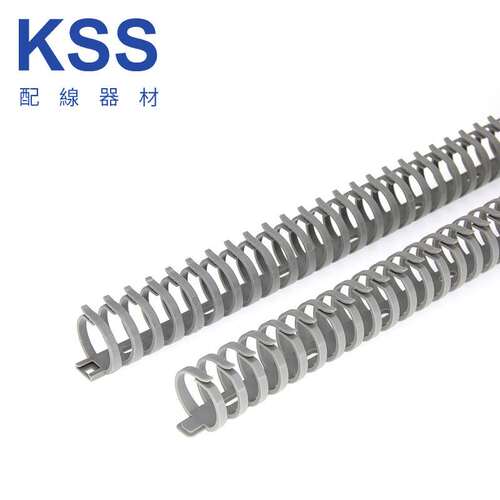 KSS凯士士进口拨开式线槽FD20 FD30灰色龙骨线槽圆形塑料尼龙线槽