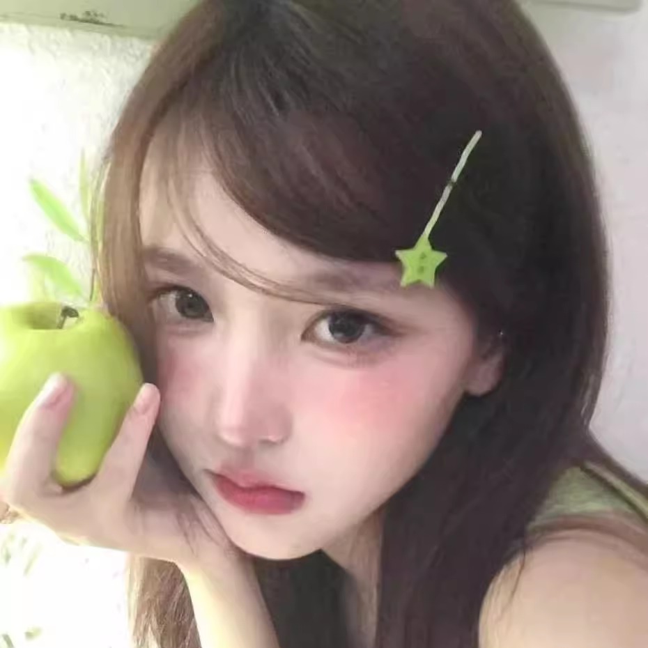 新款洋气清新绿色星星刘海少女心不规则侧边发夹一字夹碎发夹头饰