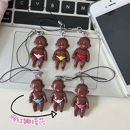 娜塔莎小红书同款丑娃手机挂件