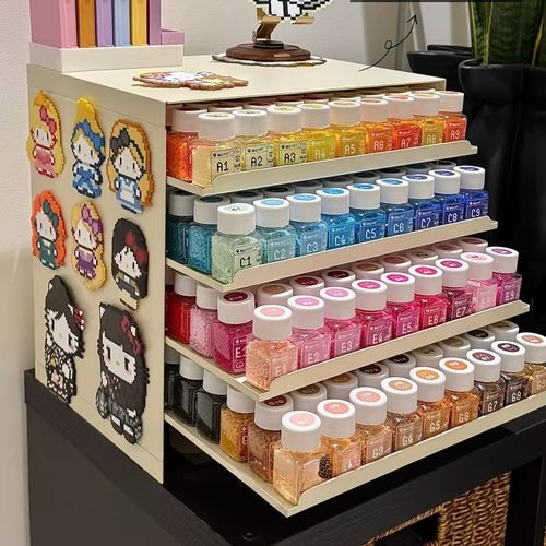 拼豆透明密封大容量抽屉收纳盒