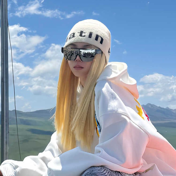 欧美秋冬帽子女款大头围显脸小包头帽时尚百搭保暖针织毛线帽