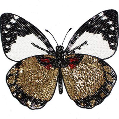G 46909 Butterfly sequin patch 蝴蝶亮片布贴欧美流行跨境
