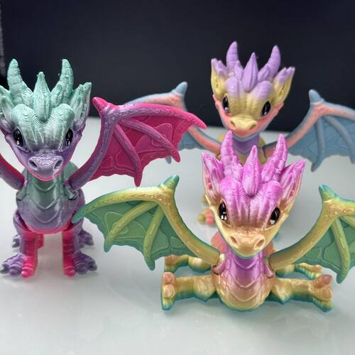 3D打印飞翼龙新品羽翼模型