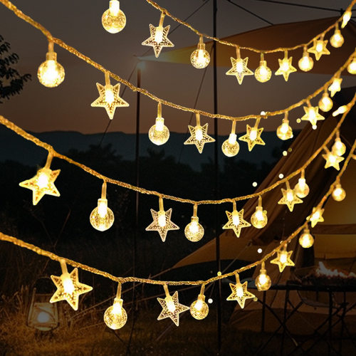 3D新款灯串电池款户外露营太阳能