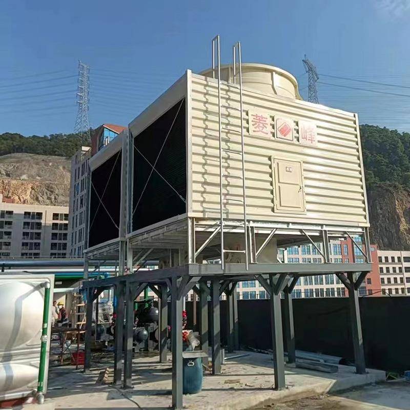 开式方形横流式冷却塔玻璃钢水塔冷水塔东莞厂家直销规格齐全