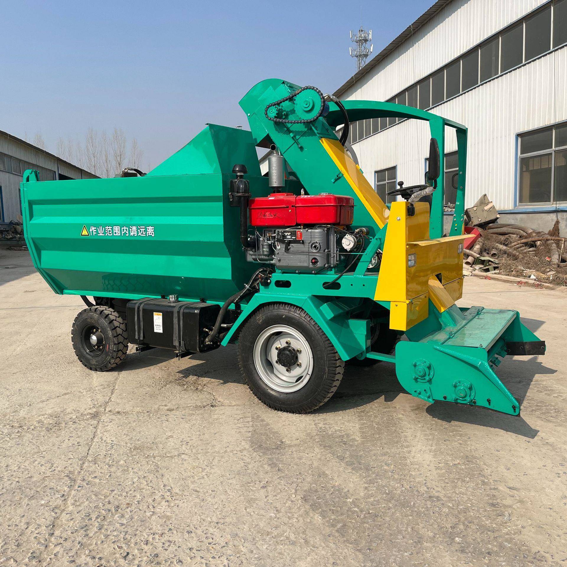 小型四轮清粪车规格大马力粪便收集车猪牛羊粪便清理收集车厂家