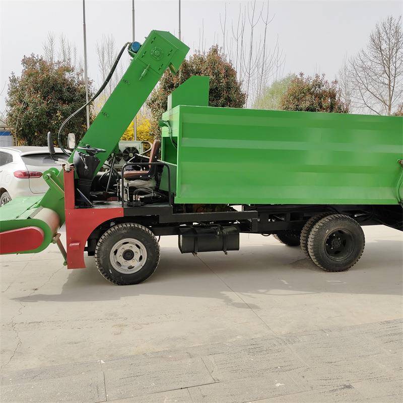 4轮3立方牛圈清粪车柴油动力养牛铲粪机清理牛舍地面清运车