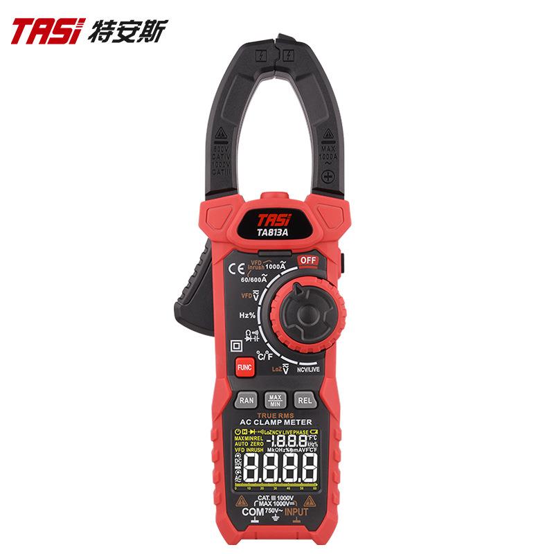 钳形表表TA813A高精度数字电流表多功能钳表交直流钳型万能表