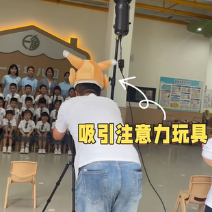 儿童创意玩具搞笑会动的鸡腿帽吸引宝宝注意力100天宝宝拍照道具