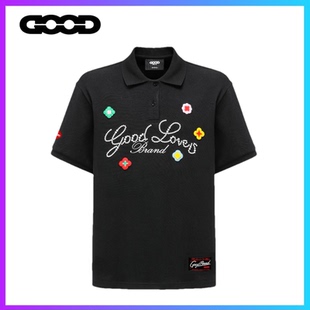 男女同款 OODBRAND Polo衫 立体刺绣标语轻奢时尚 高级感短袖