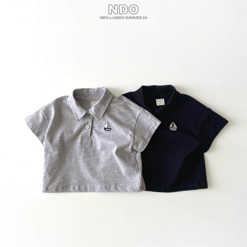 婴儿开扣短袖T恤衫儿童夏装衣服薄款韩版童装宝宝短袖翻领T恤衫