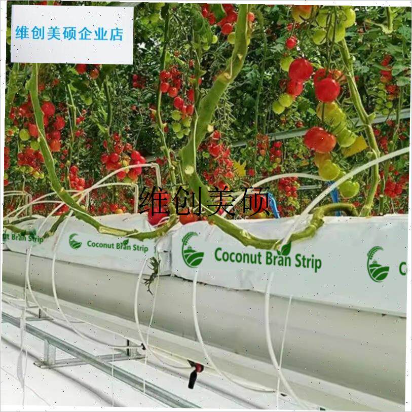 l无土栽培蔬菜草jj莓西红柿椰糠基质种植有机立体栽培条袋营养土