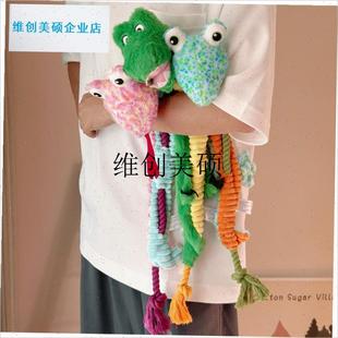 l宠物绳结发声玩具l人狗互动拔河解闷磨牙撕扯耐咬蛇58cm幼犬狗玩