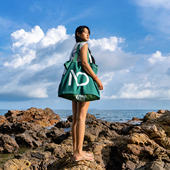 NuJune新海边度假沙滩防沙漏沙包大容量游泳包网眼潜水收纳包洗漱