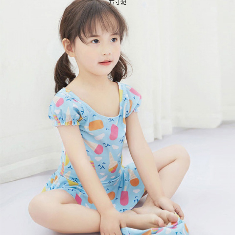 2024新款2女孩儿童泳衣3女童宝宝4婴幼儿5连体平角裤6游泳衣7岁穿
