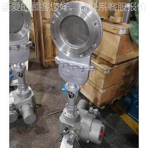 家厂DMZ3973W-10P 电394动暗杆刀闸阀 04插板阀 圆口不锈钢