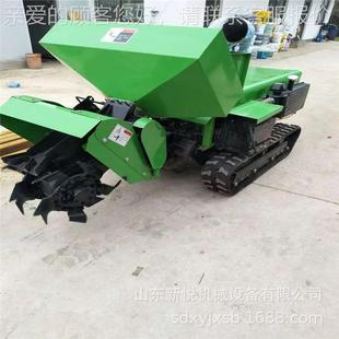 果園開溝施肥機 遙控式 田園管理機 履帶式 農(nóng)用小型履帶趟地機