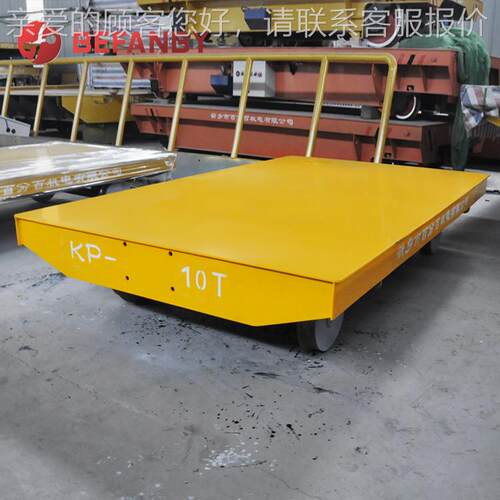 10吨车货物载重卷扬SXB运机轨道车路轨道输无动力平铁板场地运输