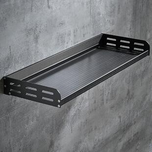 厨房储物置物架台板子挂件加宽免打孔收纳层架墙上多功能调味罐架