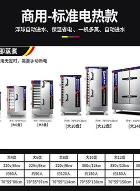 维仕美VVMAX蒸饭柜商用蒸饭车蒸箱食堂蒸柜饭堂智能蒸饭机小