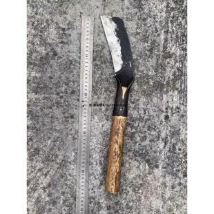 柴刀弹簧钢锻打柴刀户外砍柴开路刀露营伐木刀手工锻造柴刀