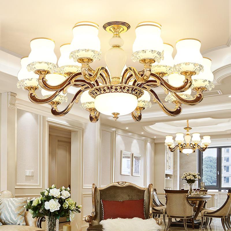 欧式客厅吊灯2025年新款现代简约大气家用吸吊顶灯大厅主灯餐厅灯