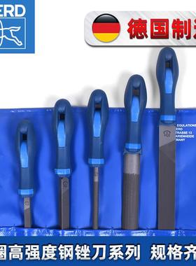 德国进口马圈锉刀PFERD打磨工具中齿搓刀圆形三角挫什锦锉刀套装